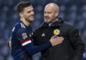 Andy Robertson and Steve Clarke after Slovakia win.