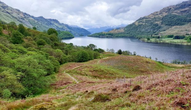 Landscape between Loch Lomond and Bridge of Orchy on the West Highland Way.