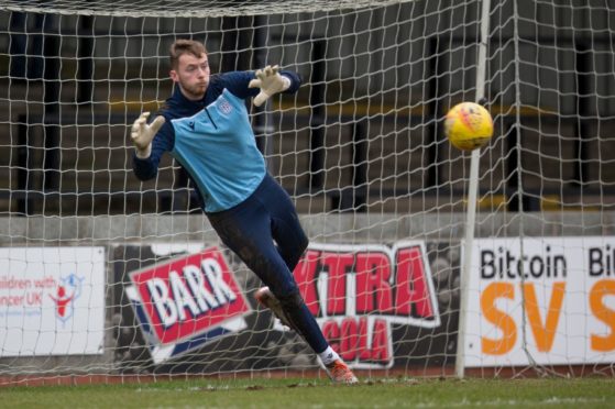 Conor Hazard during his loan spell with Dundee.