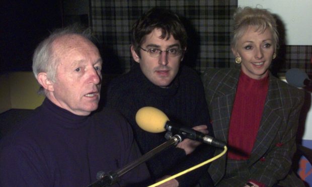 Paul Daniels, Louis Theroux and Debbie McGee face the music after the Dundee performance was cancelled.