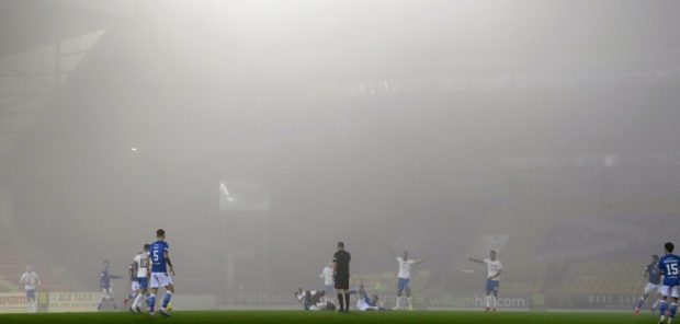 The mist covers McDiarmid.