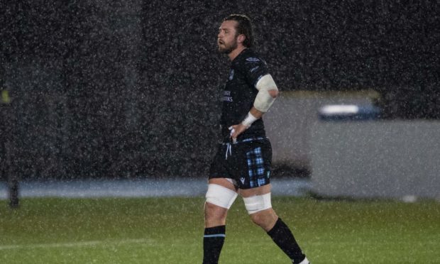 Ryan Wilson leaves the field after his pivotal yellow card in Monday's game against Munster.