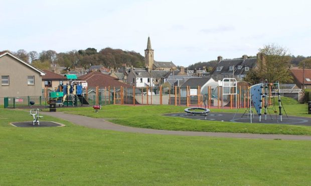 John Dixon Park in Markinch, where a man exposed himself to Primary School children.