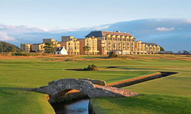 The iconic Old Course Hotel in St Andrews.