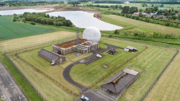 Former RAF SATCOM Ground Station at Balado Bridge.