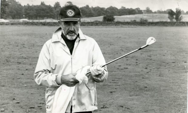 Sir Sean Connery at Gleneagles in 1979.