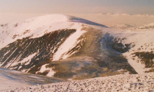 Beinn a’Ghlo, where a hillwalker was injured at the weekend.