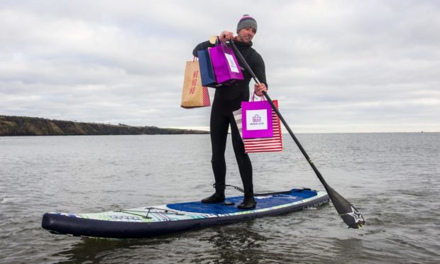 Jim Wight of Sup2summit makes Christmas shopping an adventure.