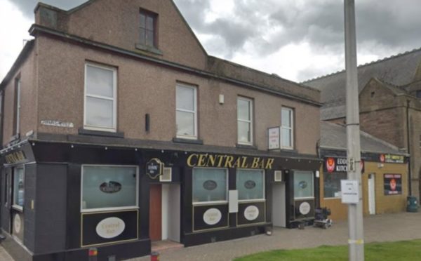 The offences took place outside Arbroath's Central Bar.