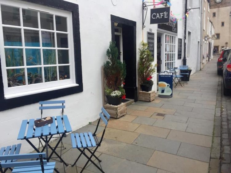 The street outside the Clock Tower Cafe, Pittenweem