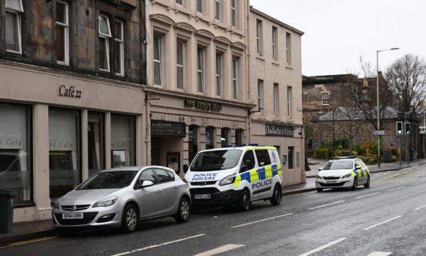 Police in attendance at New County Hotel in Perth.