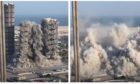Meena Plaza in Abu Dhabi, which comprised of 144 storeys across four towers, is demolished by Safedem.