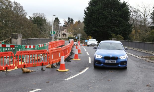 The A90 overpass reopened on Saturday, November 14.