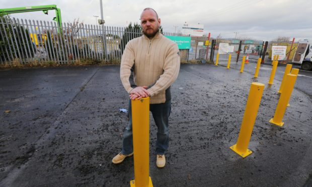 Darren Watt is baffled by the bollards.