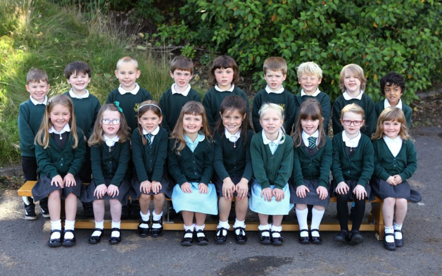 Newport Primary School P1 pupils.