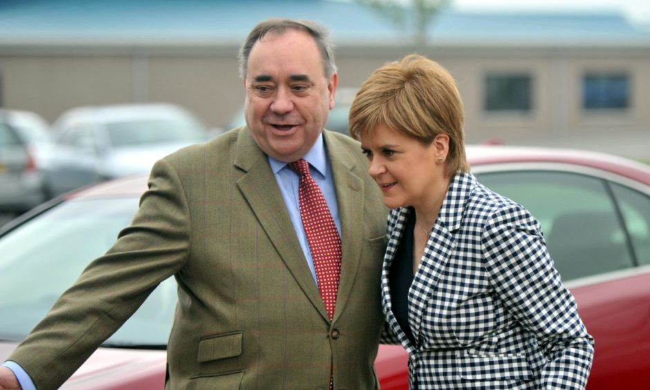 Alex Salmond and Nicola Sturgeon.