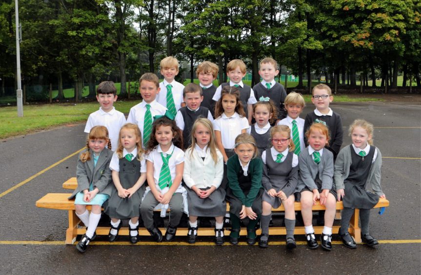 Barnhill Primary School class P1A.