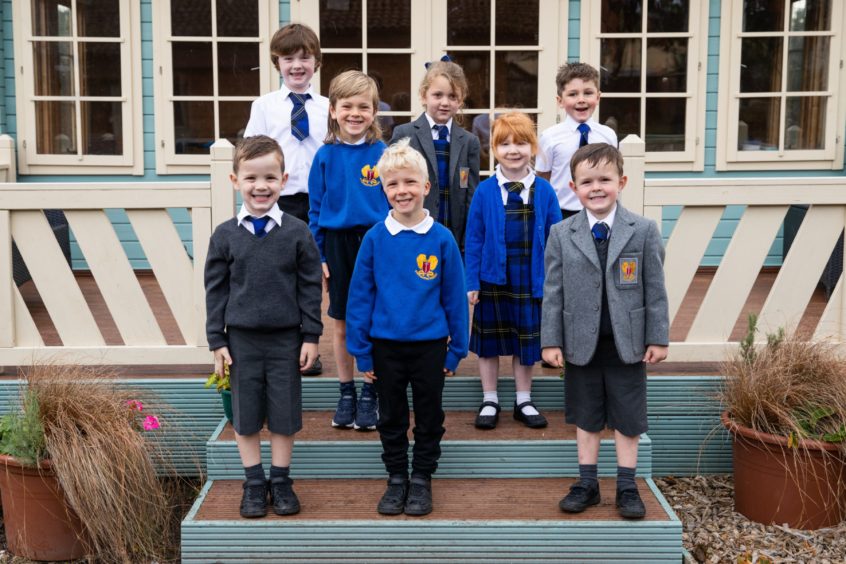 Strathmartine Primary School P1s, taught by Miss Amanda Middleton.