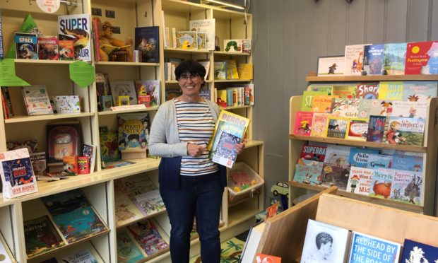 Kate Davies in her bookshop.