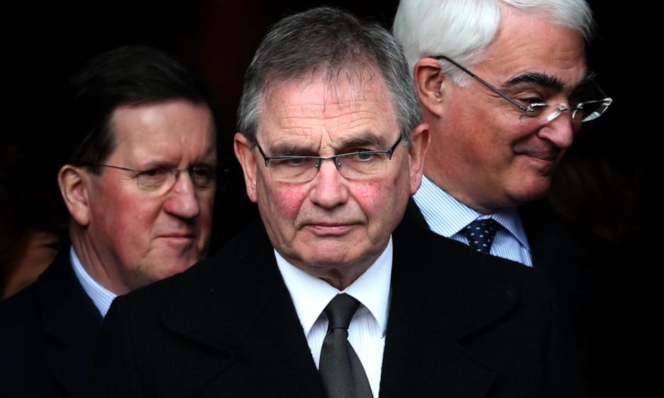 Former Labour MP Brian Wilson, centre.