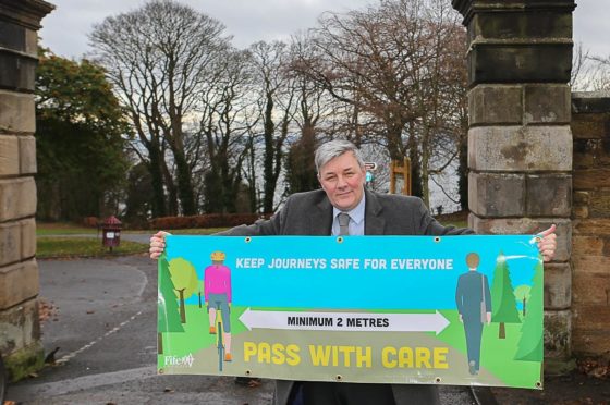 Councillor Altany Craik at Ravenscraig Park in Kirkcaldy highlighting the new campaign.