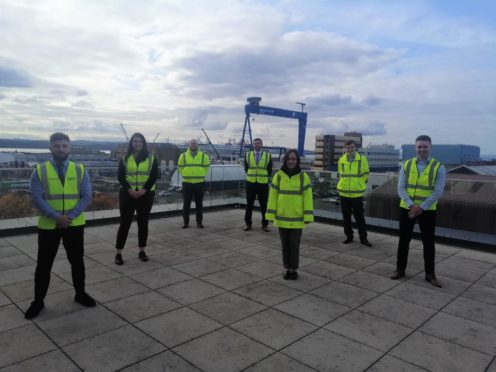 Some of the new recruits at Babcock's Rosyth site.