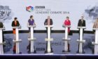 A leaders' debate at the last Scottish Election.