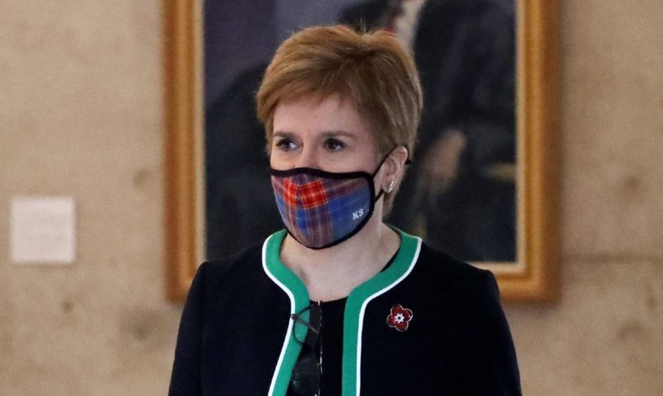 First Minister Nicola Sturgeon.