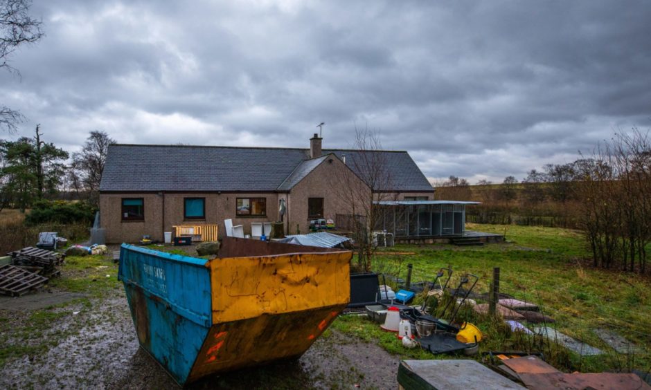 The farm at the centre of the human trafficking probe.