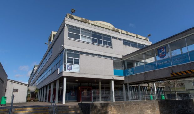 Fife schools, including Balwearie High School, will close for two days. Image: Steve Brown / DC Thomson.