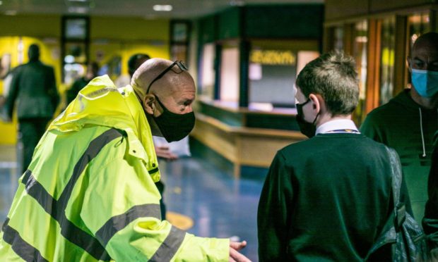 The rector of Kirkcaldy High School "genuinely feared" the school would be forced to close.