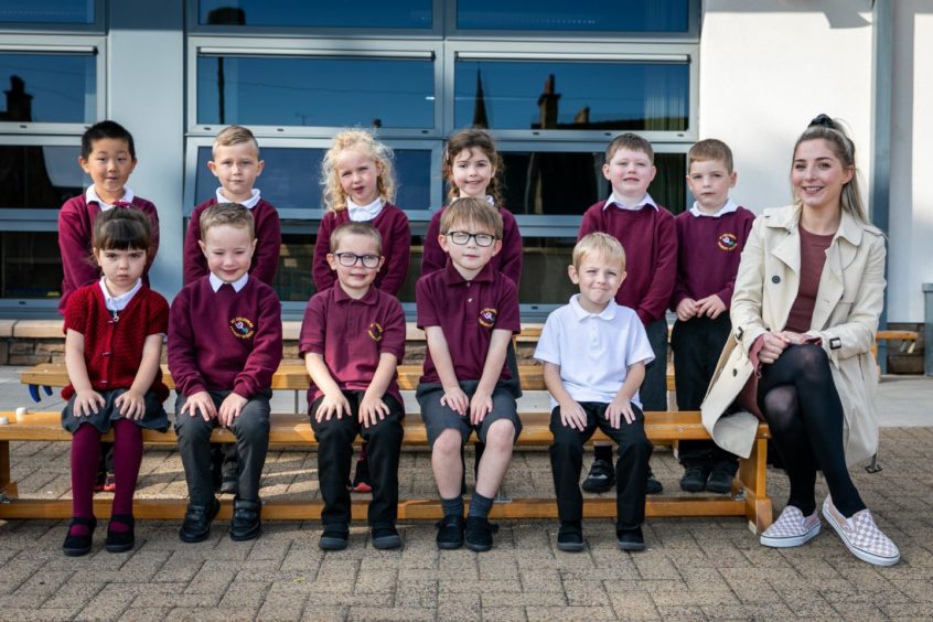 St Columba's Primary School P1-2 pupils.