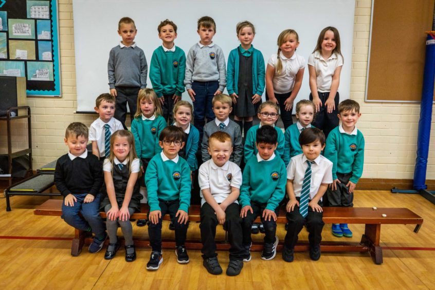 Pitcoudie Primary School P1G pupils.