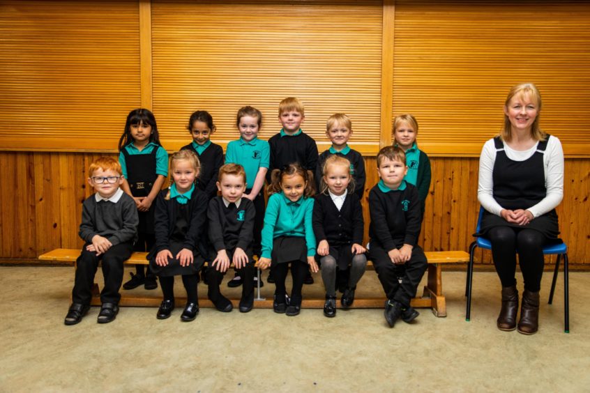 Newcastle Primary School P1 pupils.