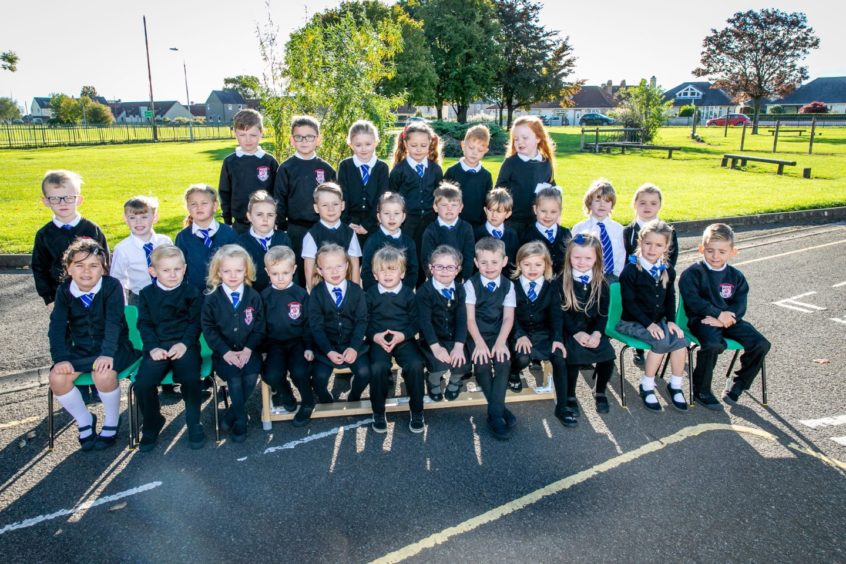 St Agatha's Primary School P1 pupils.