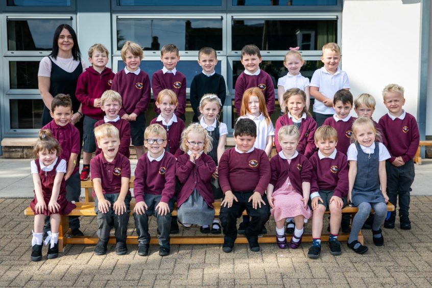 St Columba's Primary School P1 pupils.