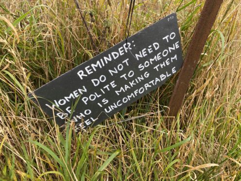 Signs that have appeared in rural parts of Perthshire.