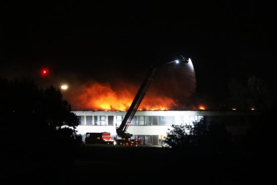 Part of the school was destroyed by fire in September 2018.