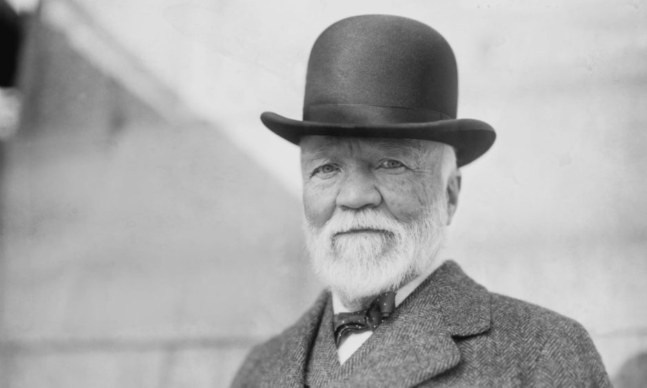 Andrew Carnegie in New York in October 1913.