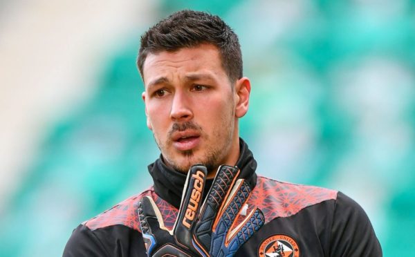 Benjamin Siegrist in action for Dundee United.