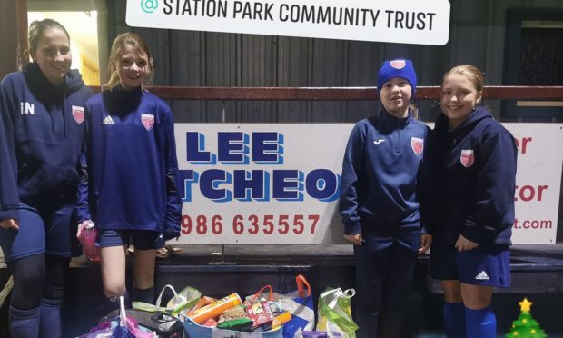 Lily Napier, Eilidh Bisset, Karlie Wilkie and Abi McIntosh of Forfar Farmoington.