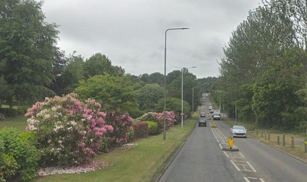 Leslie Road in Glenrothes, where Saturday night's accident took place.