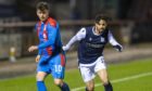 Dundee winger Declan McDaid challenges Aaron Doran of Inverness in the 2-2 draw last week.