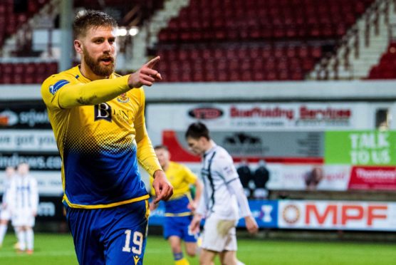 Shaun Rooney's first St Johnstone goal against Dunfermline.