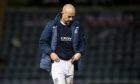 Charlie Adam trudges off the Dens Park pitch after the 3-3 draw with Dunfermline.