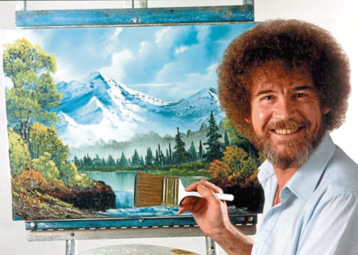 The Joy of Painting with Bob Ross.