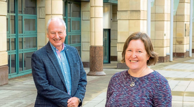 Eric Young, chairman of Archangels, and Maureen Kinsler, who has joined the Archangels board of directors. Picture by  Peter Devlin