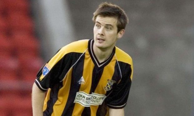 Tam Courts in his playing days at East Fife.