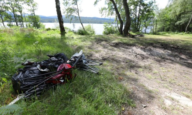 Residents around Loch Rannoch have been tormented by the menace of dirty campers all summer.