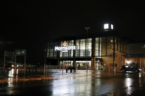 The Morrisons store in Dundee had to be closed because of flooding this afternoon